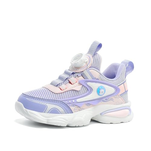 Unisex Kinder Sneaker Jungen Turnschuhe Mädchen Sportschuhe Hallenschuhe Outdoor Laufschuhe Lila 30EU von Twinice
