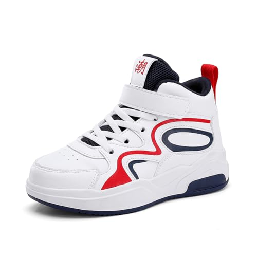 Unisex Kinder Sneaker Jungen Turnschuhe Mädchen Sportschuhe Hallenschuhe Outdoor Laufschuhe Weiß EU 33 von Twinice