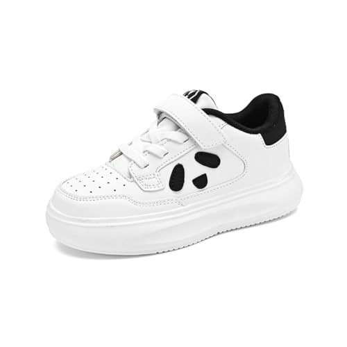Unisex Kinder Sneaker Jungen Turnschuhe Mädchen Sportschuhe Hallenschuhe Outdoor Laufschuhe Weiß und Schwarz EU 32 von Twinice