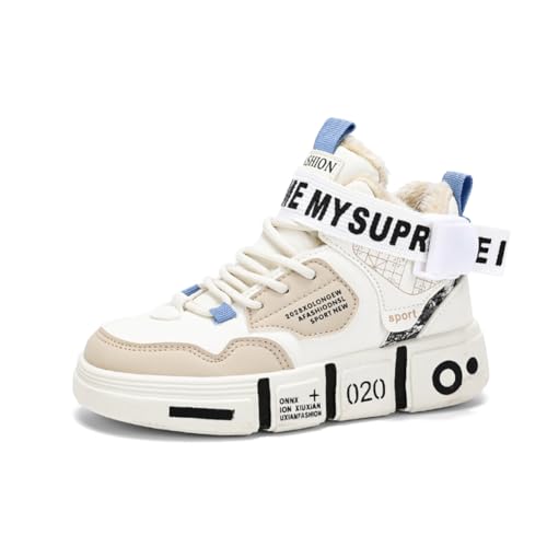 Warme Gefüttert Winterstiefel Herren Damen Wasserdicht Winterschuhe rutschfest Trekking Wanderschuhe Schneestiefel Beige 40EU von Twinice