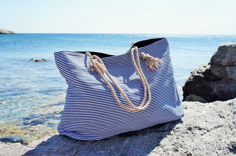 xl Canvas Strandtasche/Blau Marine Gestreift Kordelzug Verschluss 100 Prozent Baumwolle Big Tote Urlaub Sommer Große xl Canvas Strandtasche/Blau Marine Gestreift Kordelzug Verschluss 100 Prozent Baumwolle Big Tote Urlaub Sommer Große von Twininas
