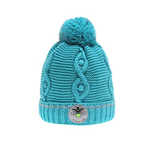 Twinkle Kid - Kinder Reflektor Mütze - Leuchtbommel Wintermütze Ceramic (54/56) von Twinkle Kid