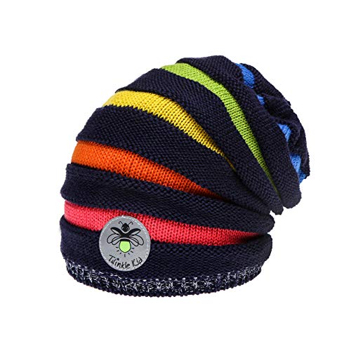 Twinkle Kid - Kinder Reflektor Mütze - Rainbow Beanie Blue (54/46) von Twinkle Kid