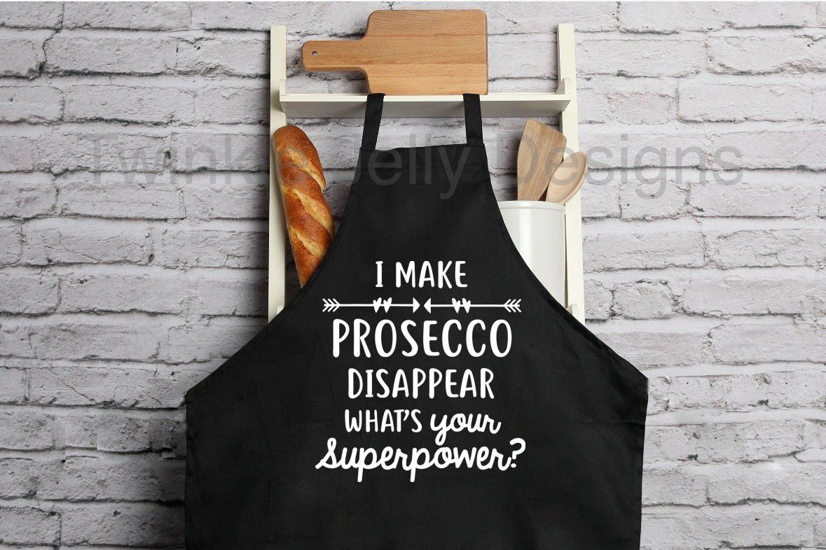 Ich Lasse Prosecco Verschwinden Was Ist Deine Superkraft? Erwachsene Schürze von TwinkleJellyDesigns