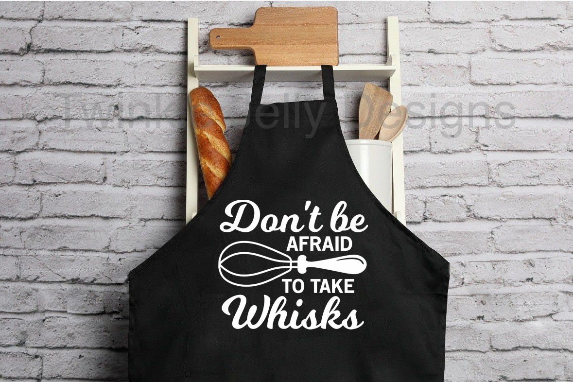 Haben Sie Keine Angst, Schneebesen Zu Nehmen - Polycotton-Schürze Verstellbarer Umhängeriemen von TwinkleJellyDesigns