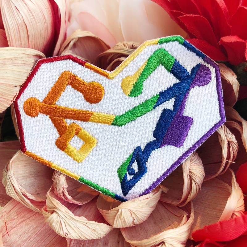First Ones Pride Aufnäher - Shera Heart Embroidery Lgbtq2A Princess Of Power von TwinkleToeBeans