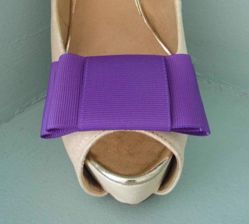 Handgefertigte Große Lila Schleifen Schuhclips - Andere Farben Auf Anfrage Handgefertigte Große Lila Schleifen Schuhclips - Andere Farben Auf Anfrage von TwinkleToesShoeClips