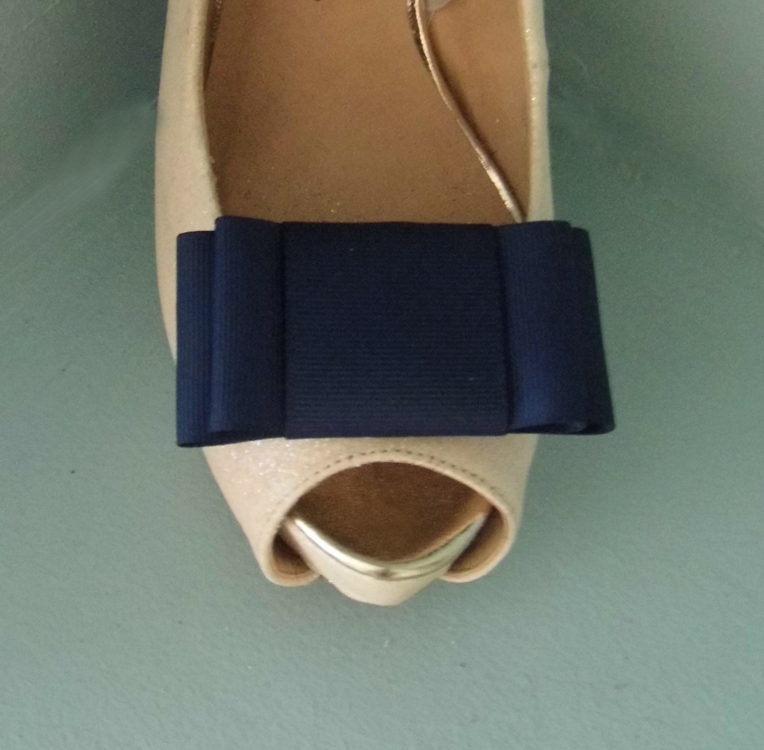 Handgefertigte Große Marineblaue Rips Schleife Schuhclips - Andere Farben Auf Anfrage Handgefertigte Große Marineblaue Rips Schleife Schuhclips - Andere Farben Auf Anfrage von TwinkleToesShoeClips