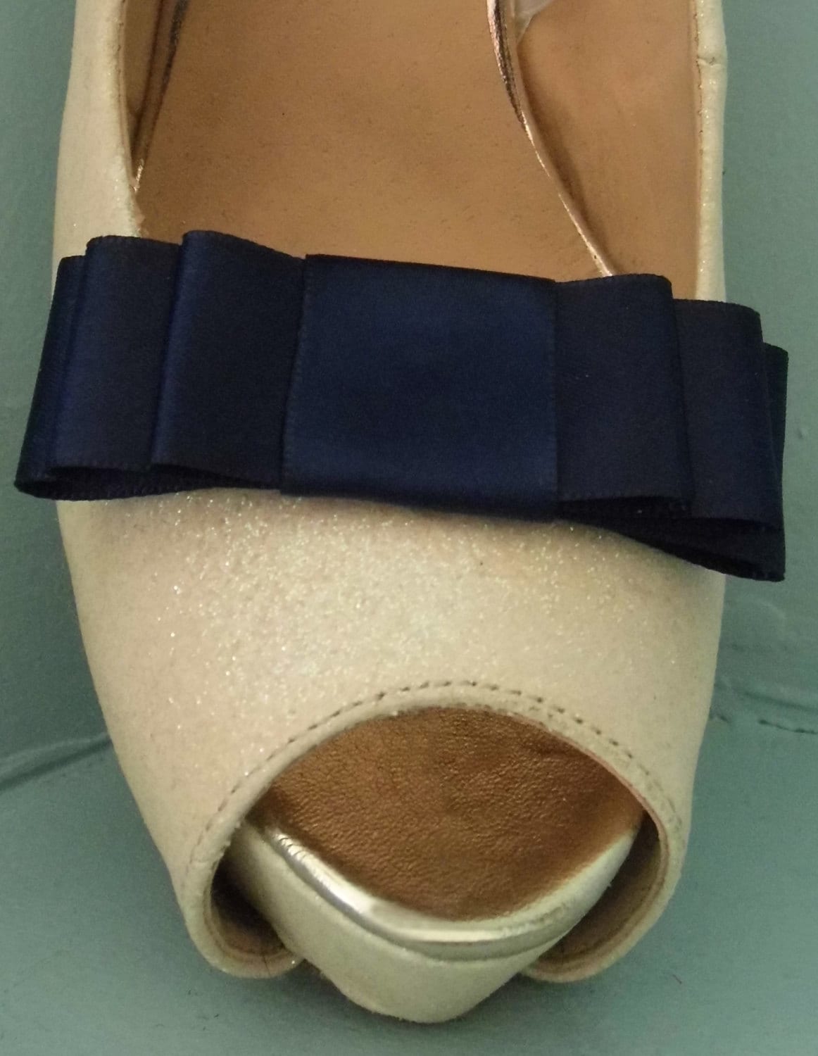 Handgefertigte Marineblaue Triple Bow Schuhclips - Andere Farben Auf Anfrage Handgefertigte Marineblaue Triple Bow Schuhclips - Andere Farben Auf Anfrage von TwinkleToesShoeClips