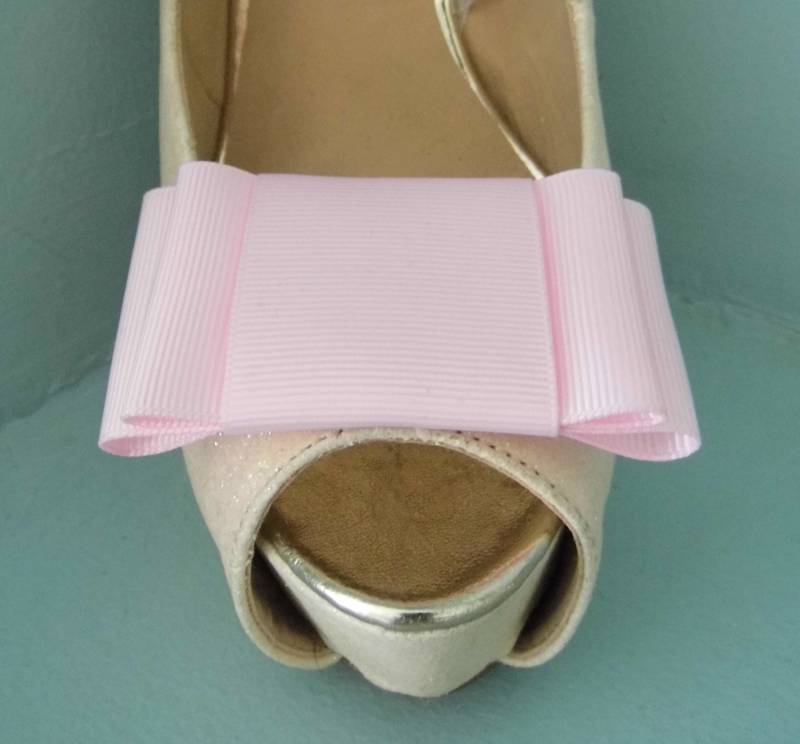 Handgemachte Große Hellrosa Schleifen Schuhclips - Andere Farben Auf Anfrage Handgemachte Große Hellrosa Schleifen Schuhclips - Andere Farben Auf Anfrage von TwinkleToesShoeClips