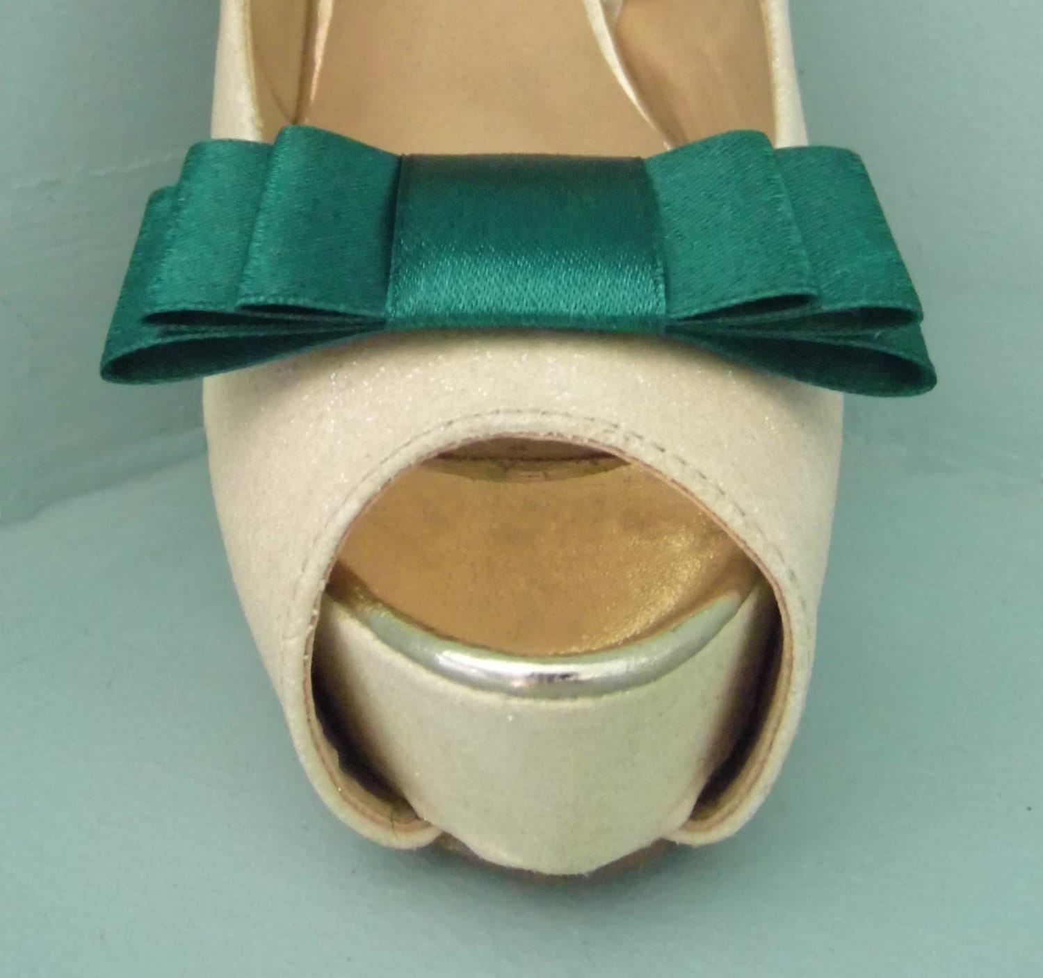 Handgemachte Grüne Triple Bow Schuhclips - Andere Farben Auf Anfrage Handgemachte Grüne Triple Bow Schuhclips - Andere Farben Auf Anfrage von TwinkleToesShoeClips