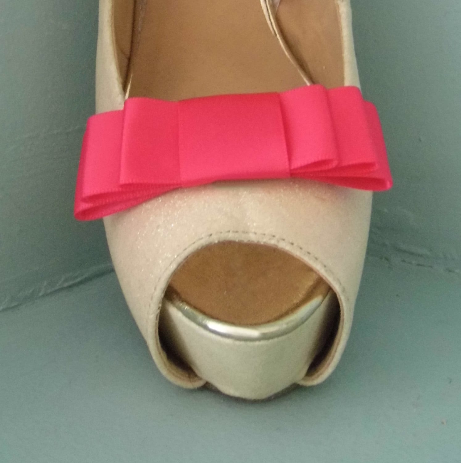 Handgemachte Hellrosa Triple Bow Schuhclips - Andere Farben Auf Anfrage Handgemachte Hellrosa Triple Bow Schuhclips - Andere Farben Auf Anfrage von TwinkleToesShoeClips