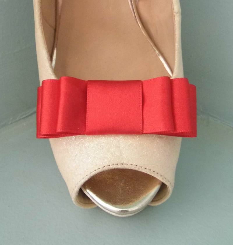 Handgemachte Kirschrote Triple Bow Schuhclips - Andere Farben Auf Anfrage Handgemachte Kirschrote Triple Bow Schuhclips - Andere Farben Auf Anfrage von TwinkleToesShoeClips