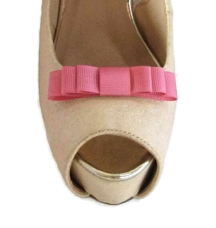 Handgemachte Kleine Schleife Aus Ripsband in Blau Schuhclips - Andere Farben Auf Anfrage von TwinkleToesShoeClips