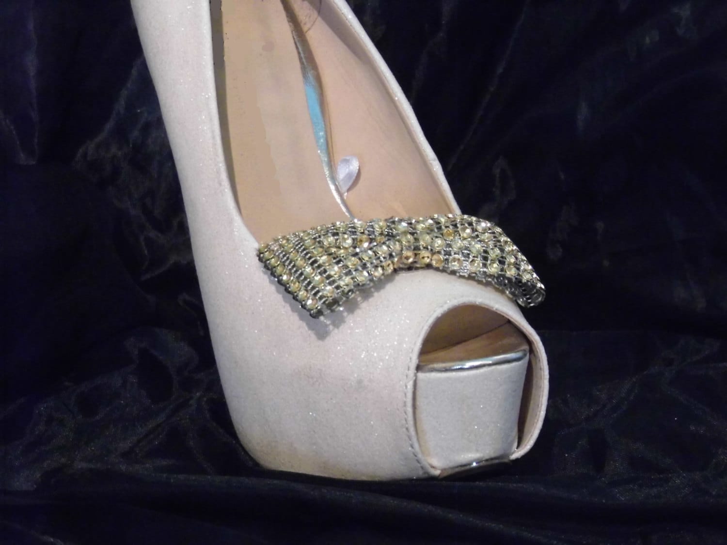 Schöne Handgemachte Gold Diamante Style Bow Schuhclips Schöne Handgemachte Gold Diamante Style Bow Schuhclips von TwinkleToesShoeClips
