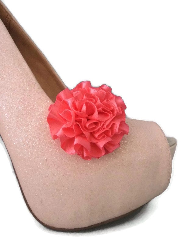 Wunderschöne Deeree Deep Peach Rosette Style Schuhclips Wunderschöne Deeree Deep Peach Rosette Style Schuhclips von TwinkleToesShoeClips