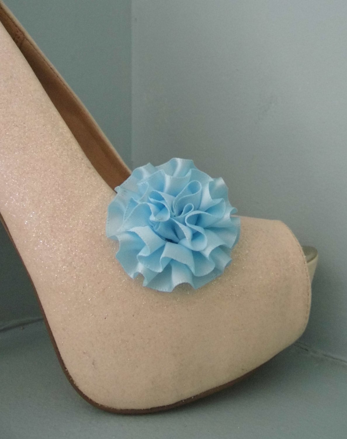 Wunderschöne Deeree Pale Blue Rosette Style Schuhclips Wunderschöne Deeree Pale Blue Rosette Style Schuhclips von TwinkleToesShoeClips