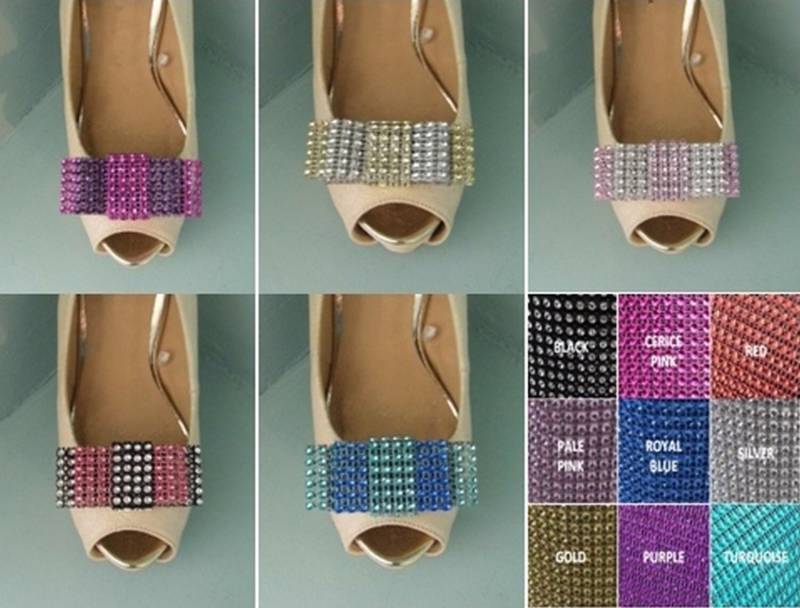 Wunderschöne Handgemachte Diamante Doppelschleife Clips Für Schuhe - Wählen Sie Ihre Eigene Farbmischung Wunderschöne Handgemachte Diamante Doppelschleife Clips Für Schuhe - Wählen Sie Ihre Eigene Farbmischung von TwinkleToesShoeClips