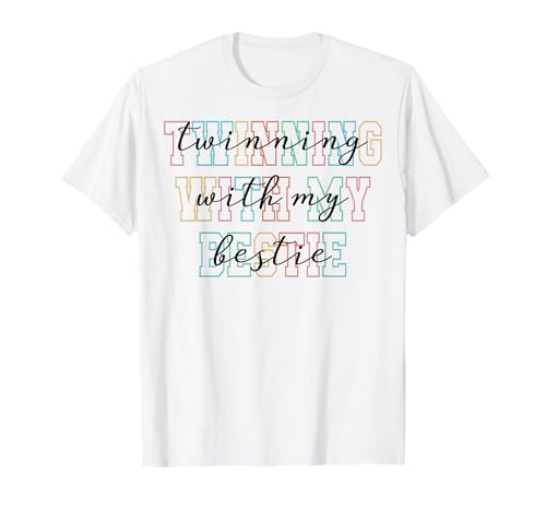 Partnerschaft mit My Bestie Spirit Week Girls T-Shirt Partnerschaft mit My Bestie Spirit Week Girls T-Shirt von Twinning With My Bestie Twins day