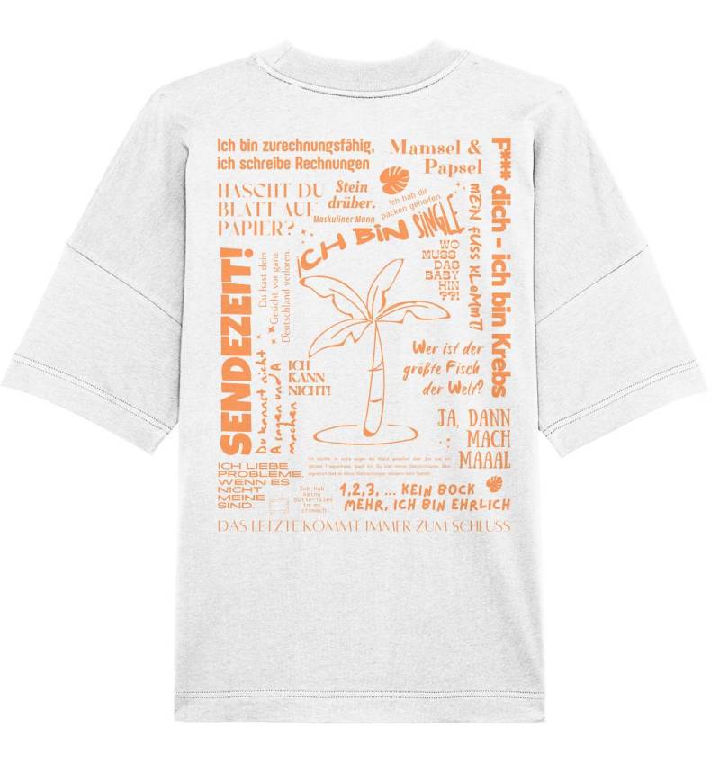 Best Of Trash-Tv - T-Shirt | Orange Organic Oversize Shirt Unisex von TwinnyzDE