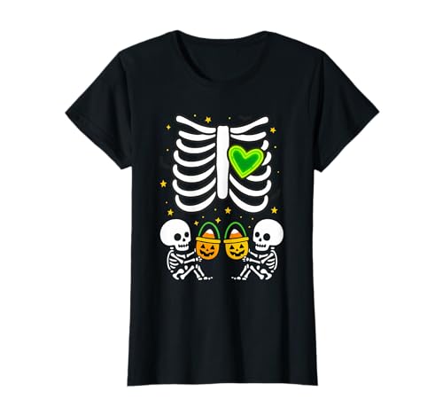Skelett Baby Zwillinge Mama Schwangerschaft Ankündigung Halloween T-Shirt Skelett Baby Zwillinge Mama Schwangerschaft Ankündigung Halloween T-Shirt von Twins Pregnancy Announcement Mom Halloween