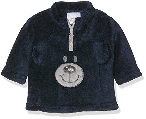 Twins Baby-Jungen Fleece Pullover Teddybär,Blau (Marine 114), 68 von Twins