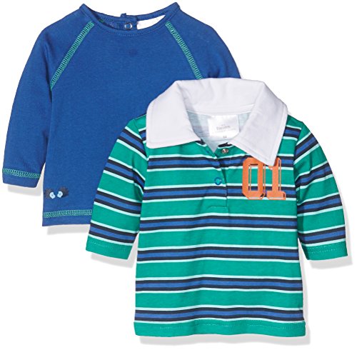 Twins Baby-Jungen Langarmshirt 2er Pack, Mehrfarbig (Mehrfarbig 3200), 74 von Twins