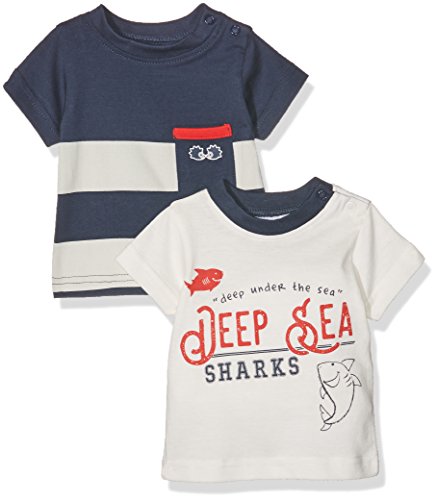 Twins Baby-Jungen T-Shirt 2er PACK, Mehrfarbig (Mehrfarbig 3200), 62 von Twins