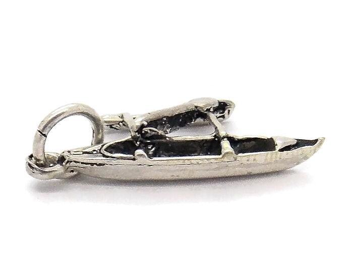 Boot, Kayak, Kanu, Anhänger Charm .925 Sterling Silber von TwinsjewelryShop