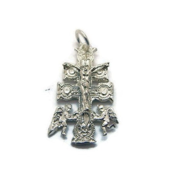 Caravaca Kruzifix Kreuz Anhänger .925 Sterling Silber von TwinsjewelryShop