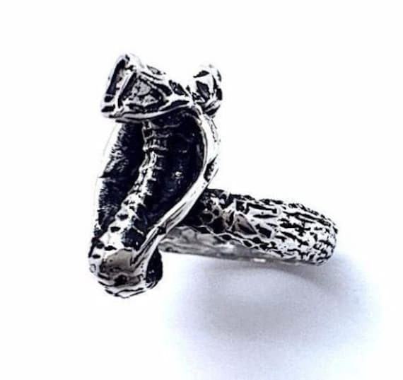 Cobra | Schlange Unisex Ring .925 Sterling Silber von TwinsjewelryShop