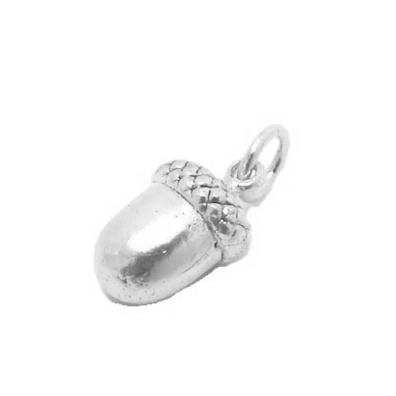 Eichel Anhänger Charm .925 Sterling Silber von TwinsjewelryShop