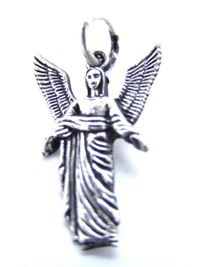 Erzengel Uriel | Arcangel Uriel Charm Anhänger Aus .925 Sterling Silber von TwinsjewelryShop