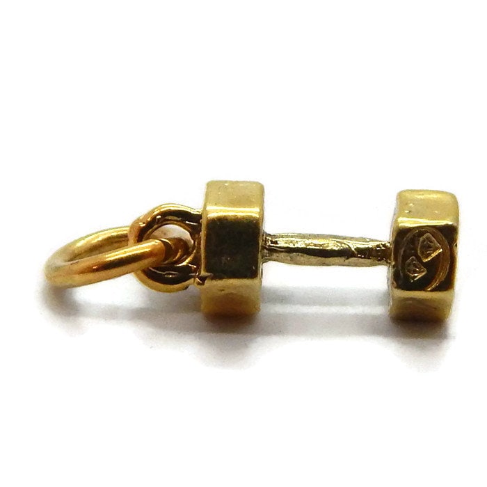 Hantel Anhänger 585Er Gelbgold von TwinsjewelryShop
