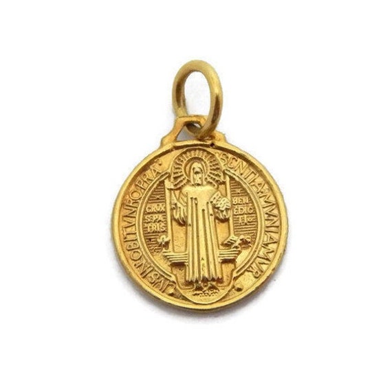 Heilige Benedikt Medaille | San Benito Anhänger Gelbgold 585 Heilige Benedikt Medaille | San Benito Anhänger Gelbgold 585 von TwinsjewelryShop