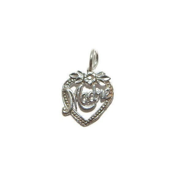 Herz | Madre Charm Anhänger .925 Sterling Silber von TwinsjewelryShop