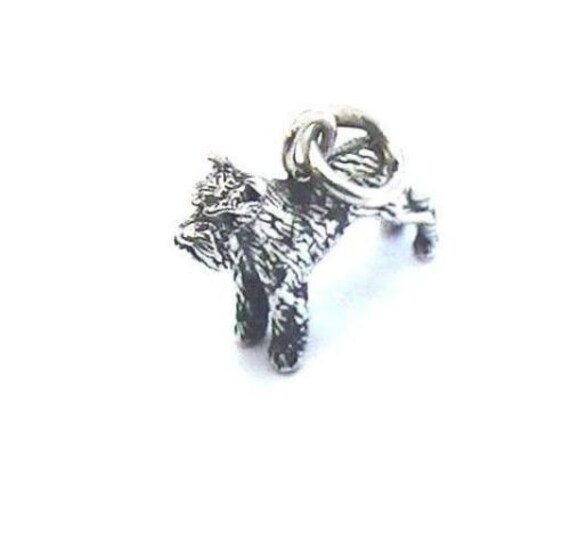 Hund Anhänger .925 Sterling Silber von TwinsjewelryShop