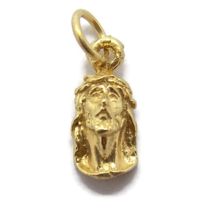 Jesus Christus Anhänger Charm. 14K Gelbgold Jesus Christus Anhänger Charm. 14K Gelbgold von TwinsjewelryShop