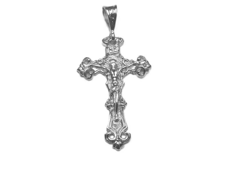 Jesus Christus Kreuz Anhänger .925 Sterling Silber von TwinsjewelryShop