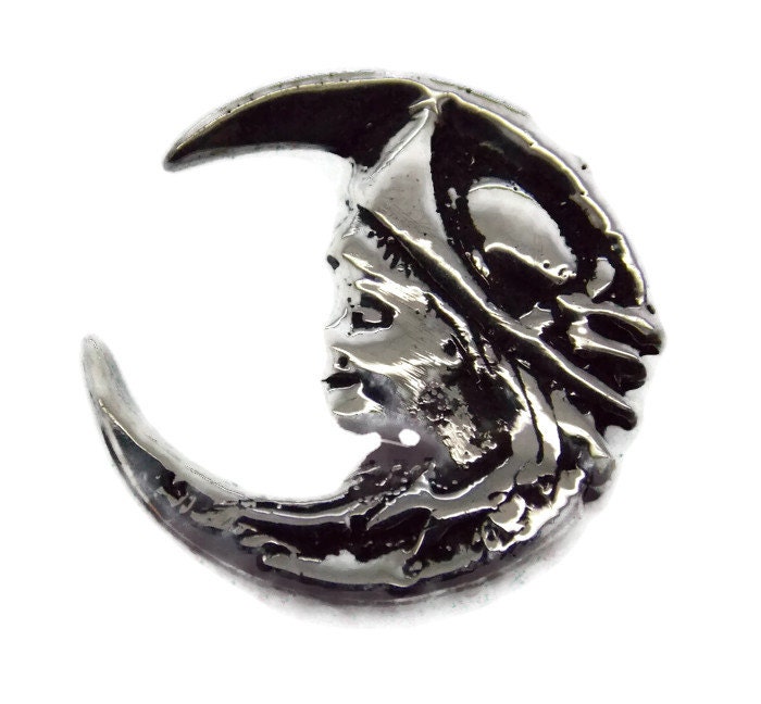 Käse Mond Anhänger .925 Sterling Silber von TwinsjewelryShop