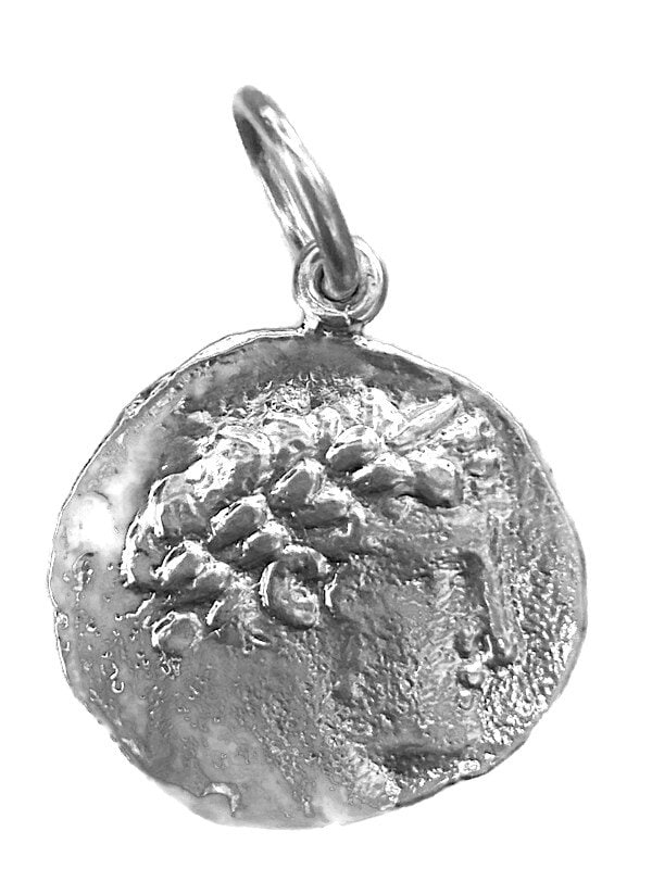 Kaiser Julius Medium Münze Anhänger .925 Sterling Silber von TwinsjewelryShop