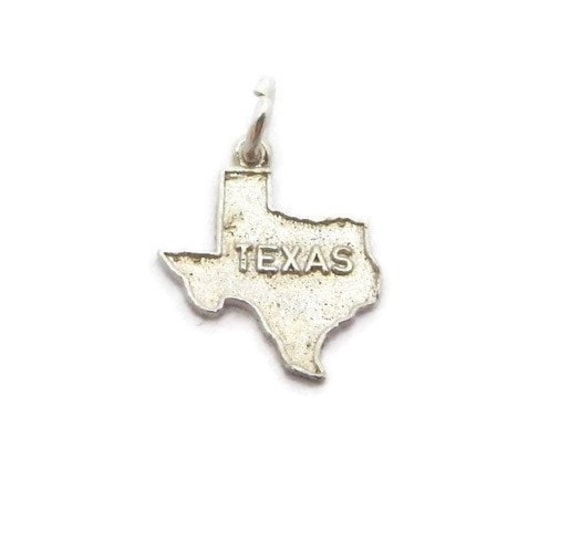 Karte Von Texas Anhänger Charm .925 Sterling Silber Karte Von Texas Anhänger Charm .925 Sterling Silber von TwinsjewelryShop