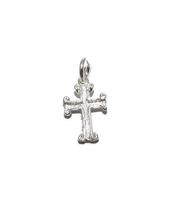 Kreuz Anhänger Charm .925 Sterling Silber von TwinsjewelryShop