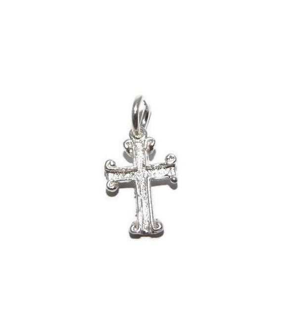Kreuz Anhänger Charm .925 Sterling Silber von TwinsjewelryShop