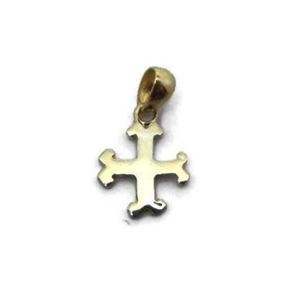 Kreuz Moline Anhänger 585Er Gelbgold von TwinsjewelryShop