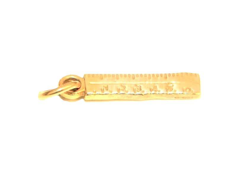 Lineal Charm Anhänger 585Er Gelbgold Lineal Charm Anhänger 585Er Gelbgold von TwinsjewelryShop