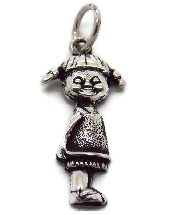 Mädchen Charm Anhänger .925 Sterling Silber Mädchen Charm Anhänger .925 Sterling Silber von TwinsjewelryShop