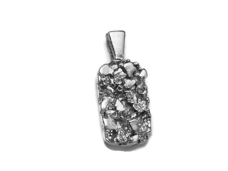 Nugget Anhänger .925 Sterling Silber von TwinsjewelryShop