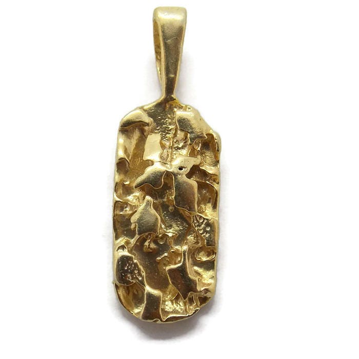 Nugget Anhänger Charm. 14K Gelbgold Nugget Anhänger Charm. 14K Gelbgold von TwinsjewelryShop