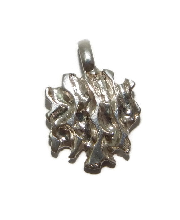 Nugget Charm Anhänger .925 Sterling Silber von TwinsjewelryShop